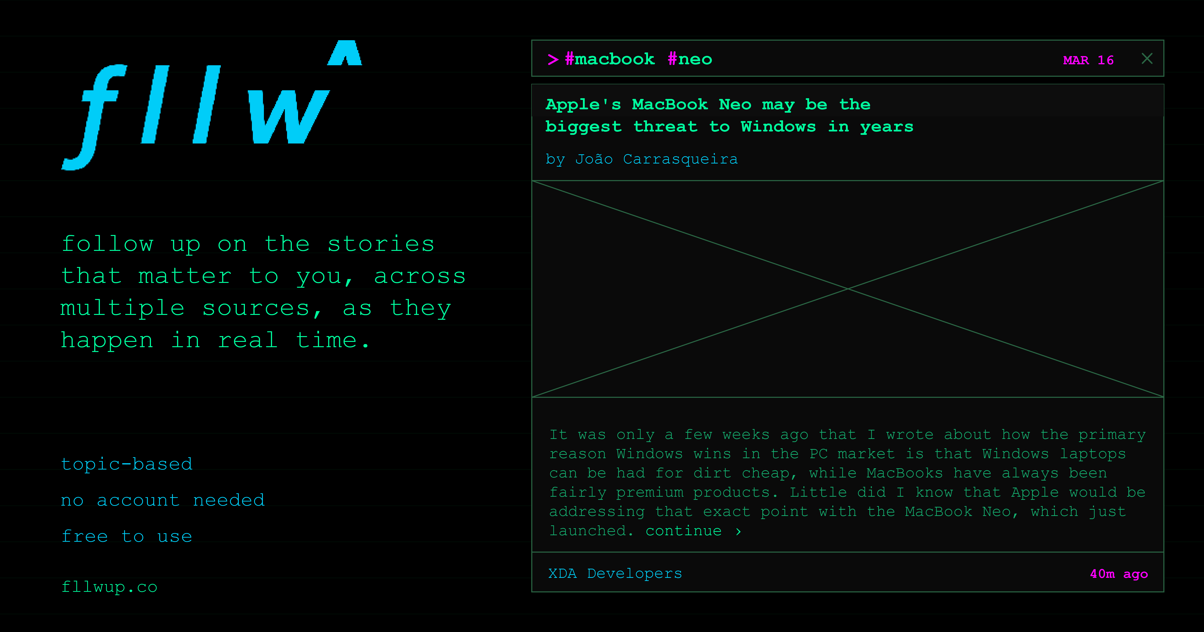 fllwup^ screenshot 1